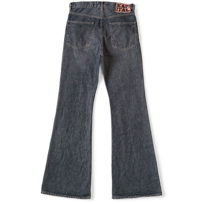 Kapital 14oz Black Denim 5P Okabellbo