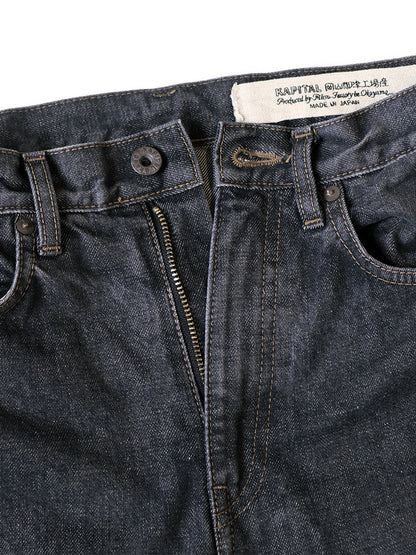 Kapital 14oz Black Denim 5P Okabellbo