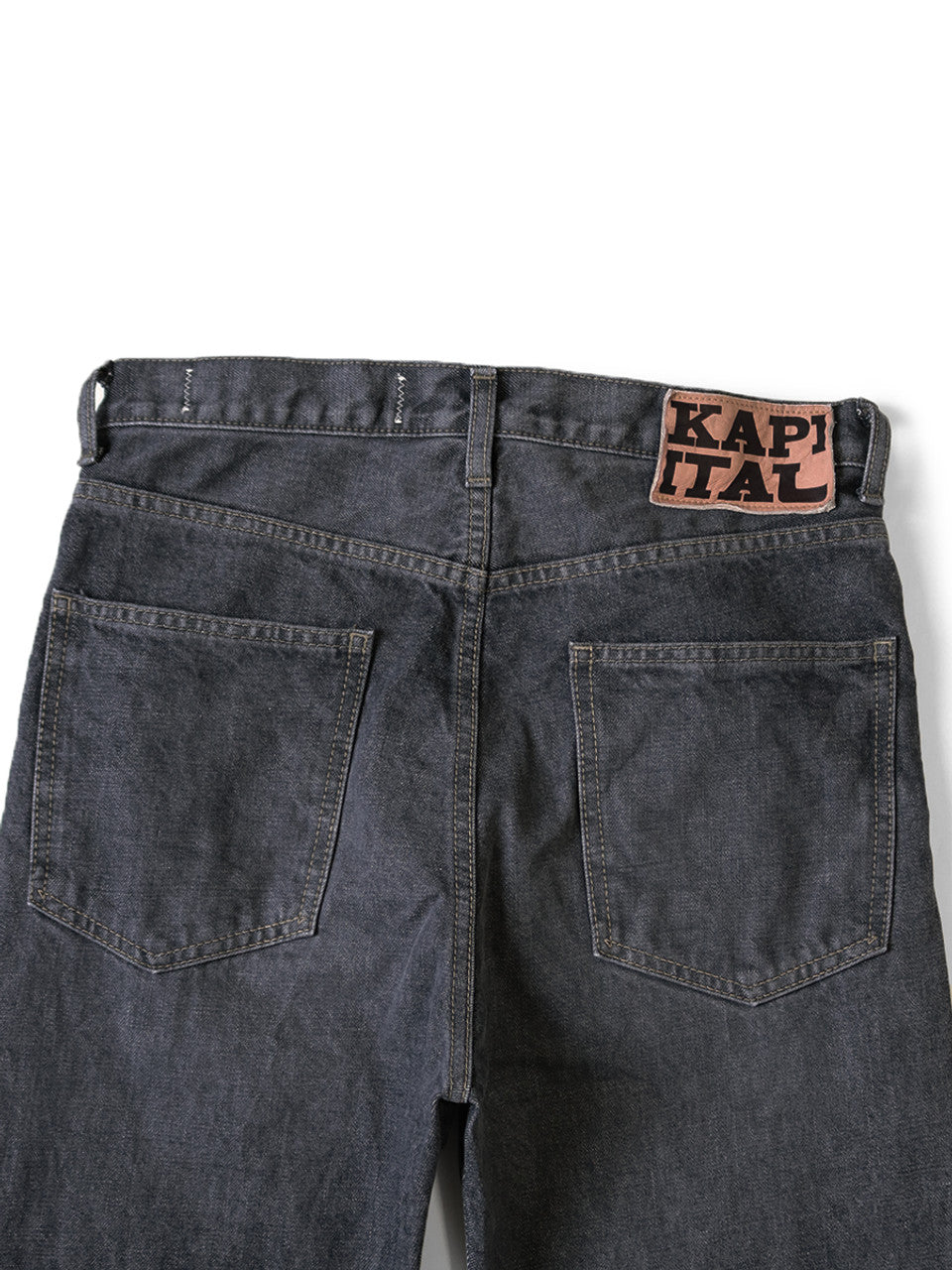 Kapital 14oz Black Denim 5P Okabellbo