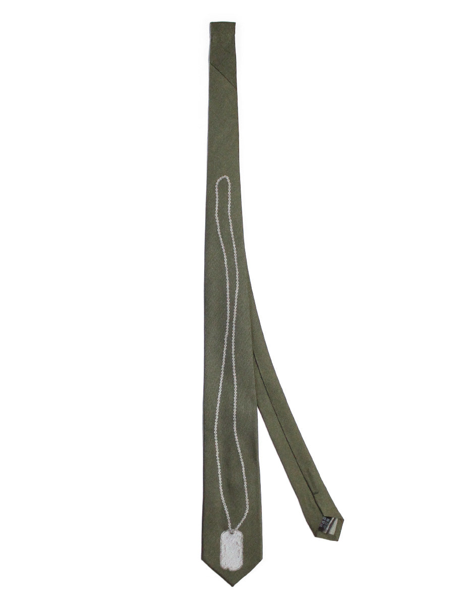 Kapital Silk Twill Dog-Tag Neck Tie