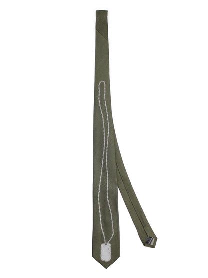 Kapital Silk Twill Dog-Tag Neck Tie