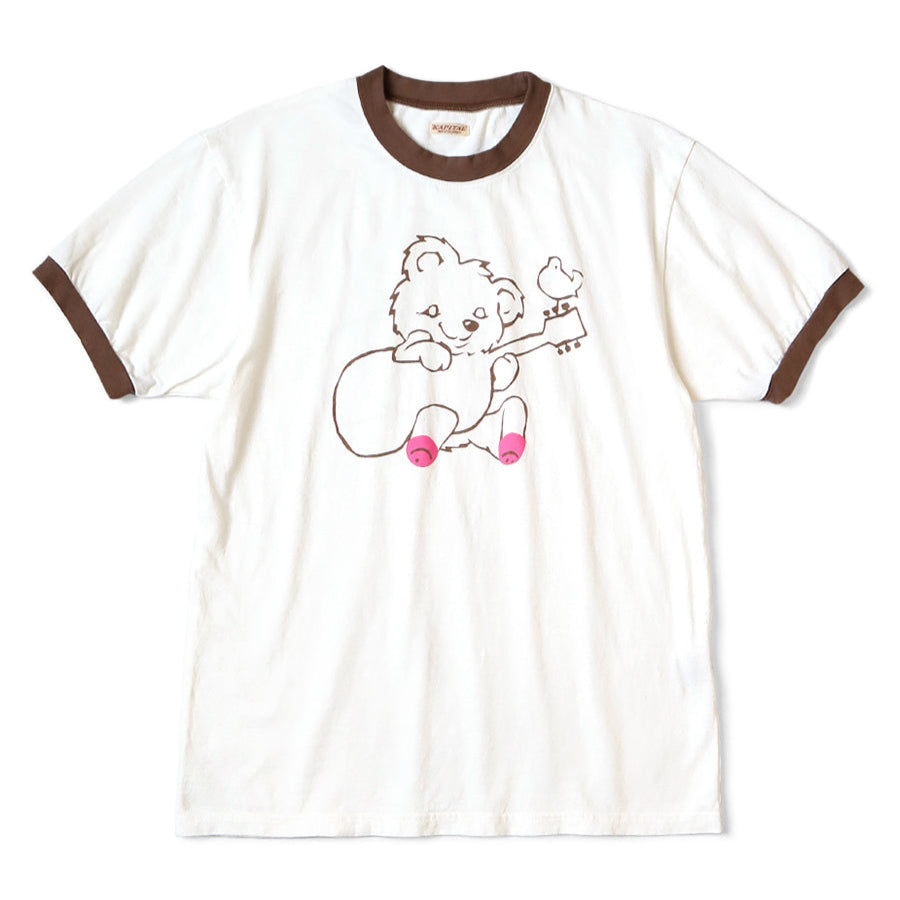 Kapital Tenjiku Ringer T (Little Bear & Harmony Print)