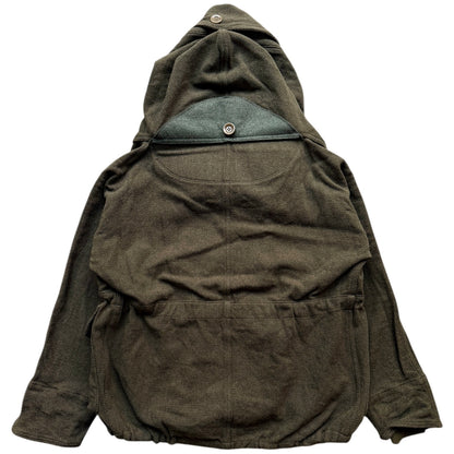 Kapital Vintage Melton Wool Ring Coat Khaki