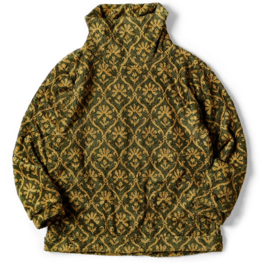 Kapital Yosemite Arabesque Pattern Fleece Big High Neck Sweat