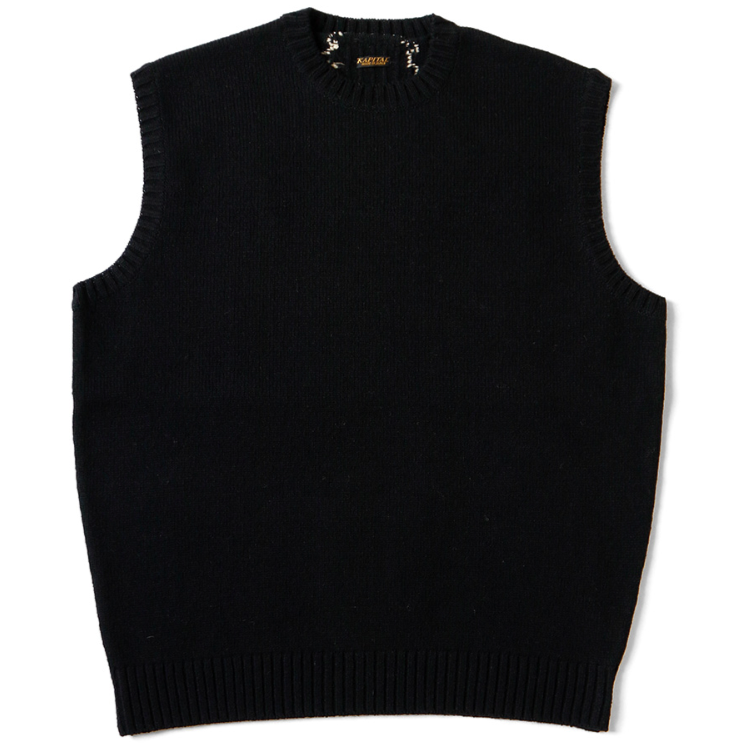 Kapital 5G Wool Bone Sweater Vest