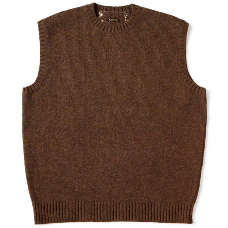 Kapital 5G Wool Bone Sweater Vest