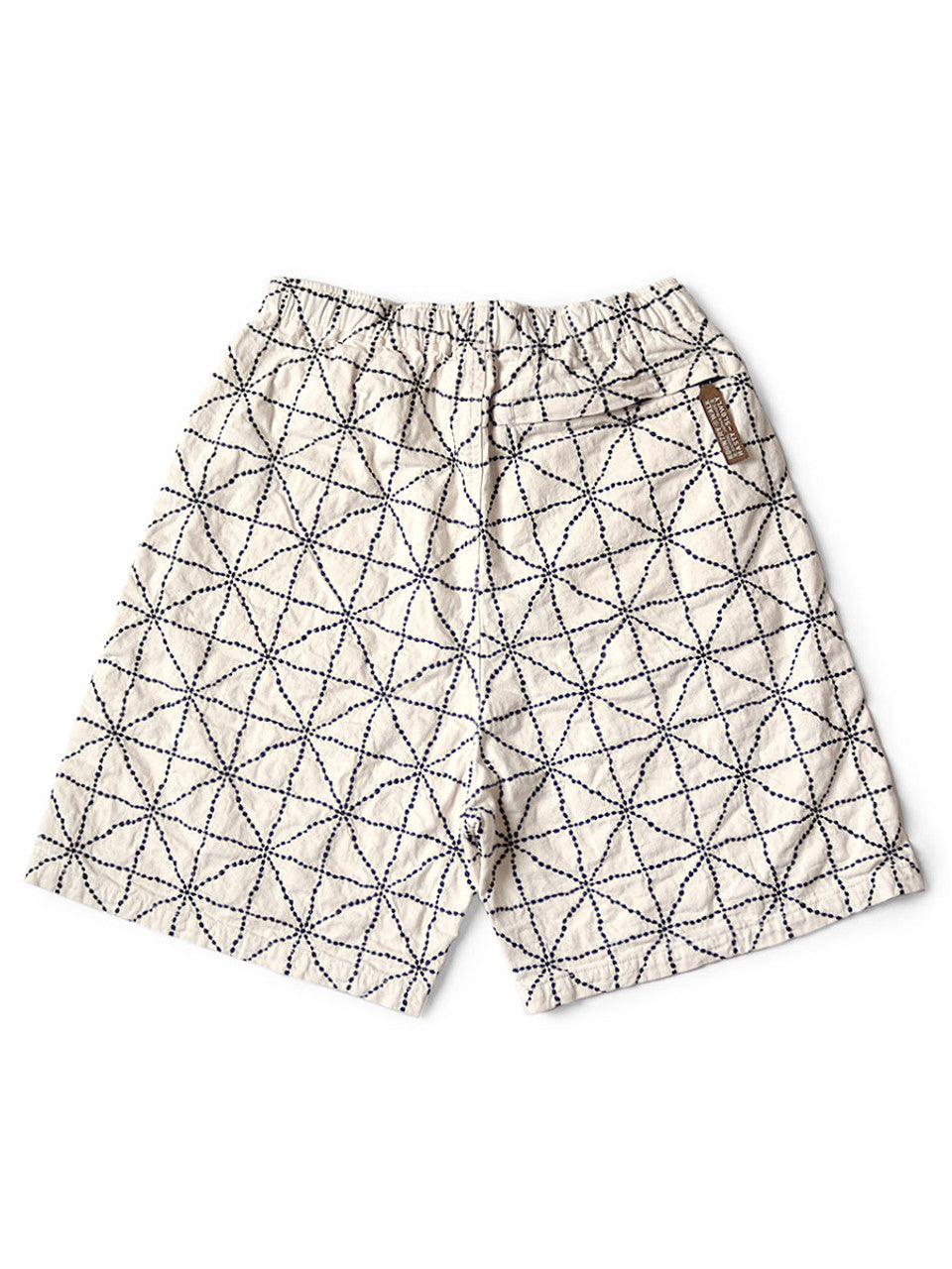Kapital 8oz Color Denim FOLK-DOJO Embroidered Easy Shorts