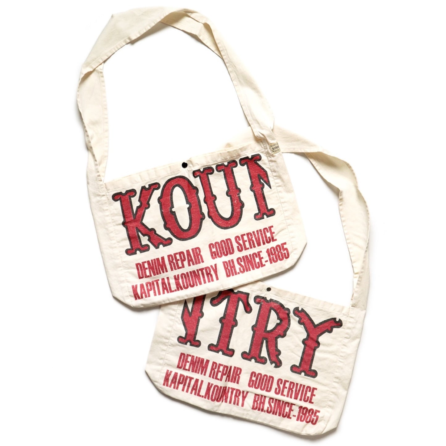 Kapital Cotton Twill Kountry Factory Book Bag