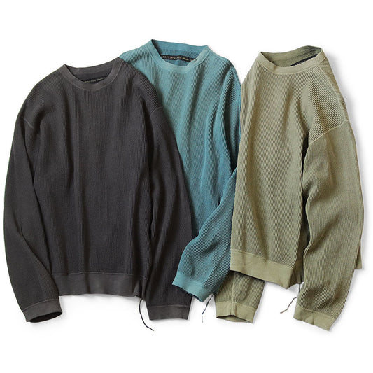 Kapital Eco Waffle Big Crew Sweatshirt