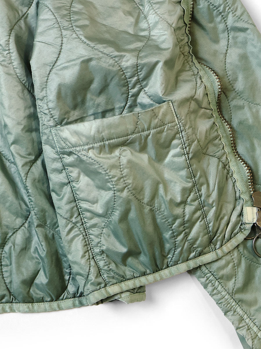 Kapital Nylon Quilted Unevenly Dyed Lined Cropped Bolero Jacket