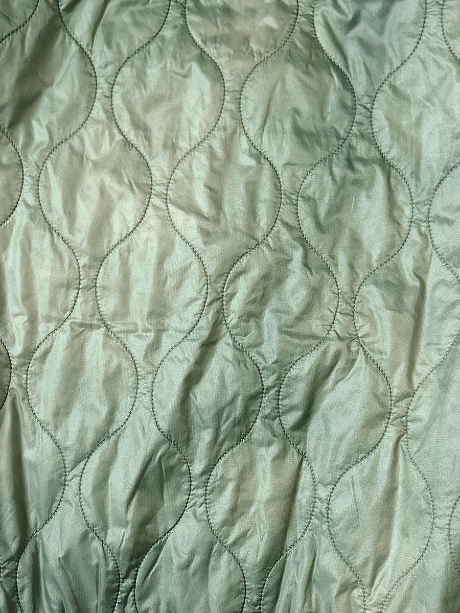 Kapital Nylon Quilted Unevenly Dyed Lined Cropped Bolero Jacket