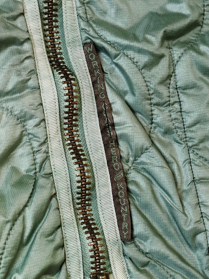 Kapital Nylon Quilted Unevenly Dyed Lined Cropped Bolero Jacket