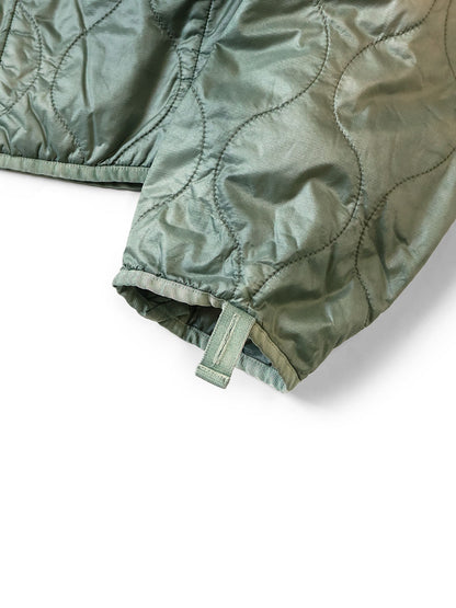 Kapital Nylon Quilted Unevenly Dyed Lined Cropped Bolero Jacket