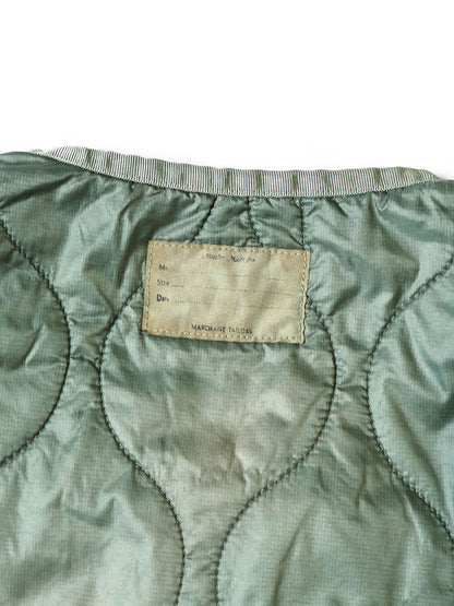 Kapital Nylon Quilted Unevenly Dyed Lined Cropped Bolero Jacket