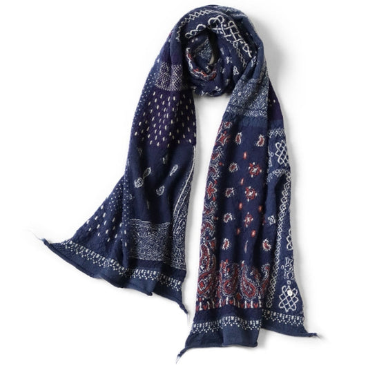 Kapital Felted Wool Bandana Patchwork Happy Scarf