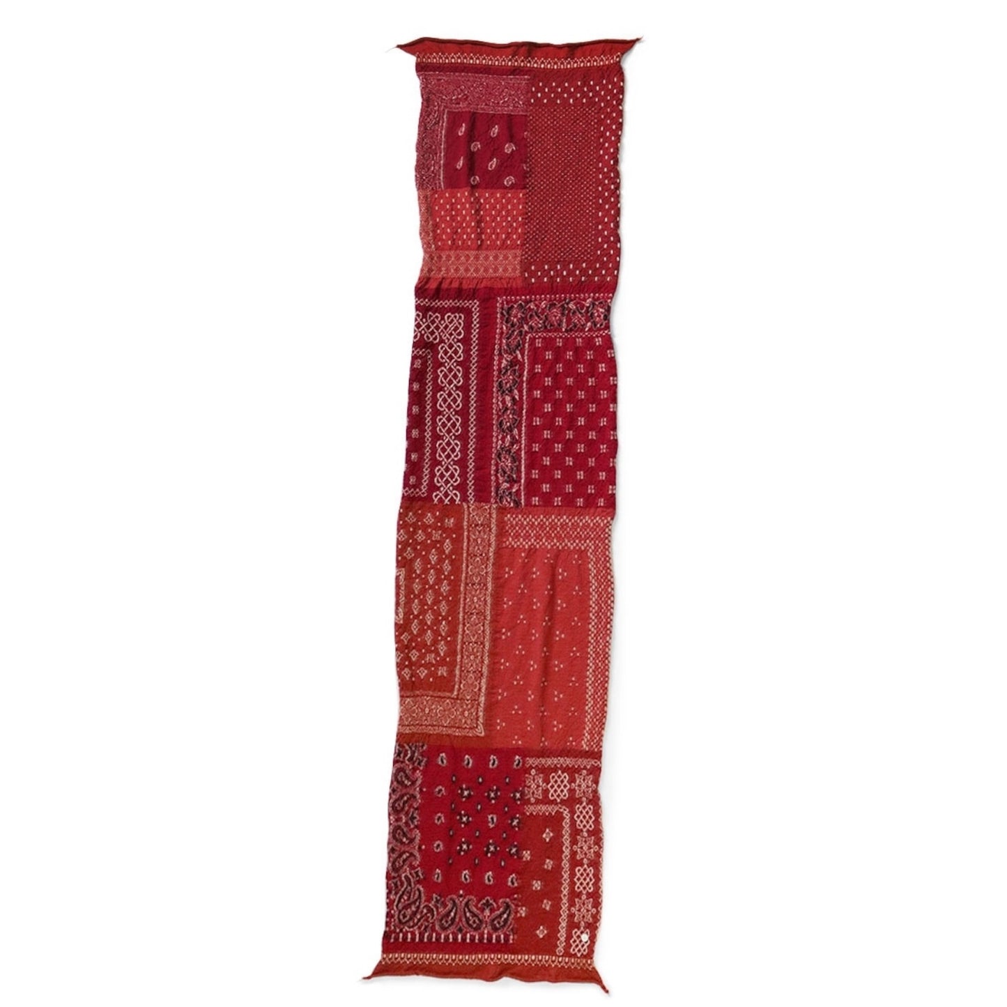 Kapital Felted Wool Bandana Patchwork Happy Scarf