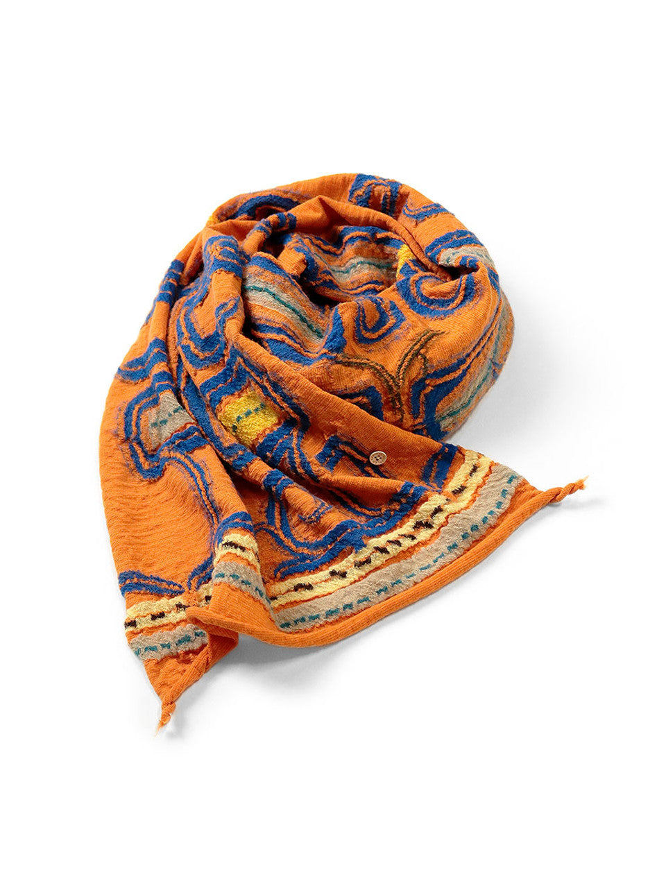 Kapital Felted Wool Pop Ainu Happy Muffler Scarf