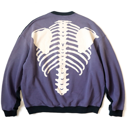 Kapital Fleece 2 Tone Big Sweatshirt (Bone Print)