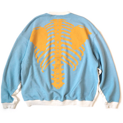 Kapital Fleece 2 Tone Big Sweatshirt (Bone Print)