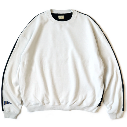 Kapital Fleece 2 Tone Big Sweatshirt (Bone Print)