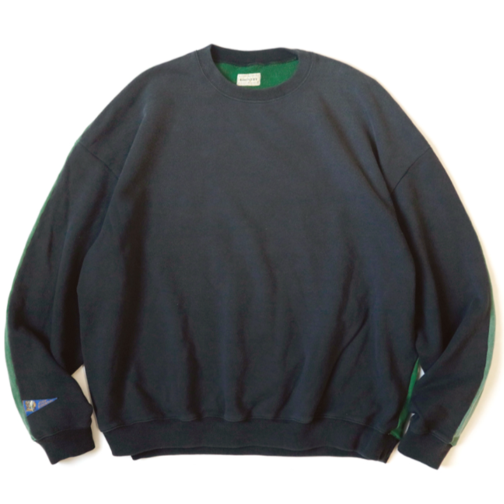 Kapital Fleece 2 Tone Big Sweatshirt (Bone Print)