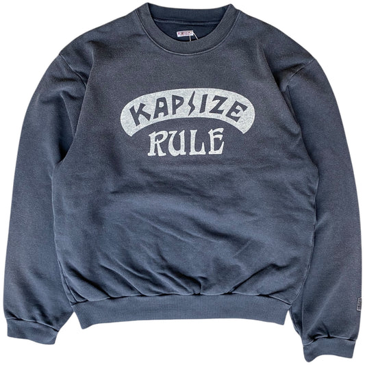Kapital Fleece Crew Neck Sweatshirt (Kapsize Rule Print)