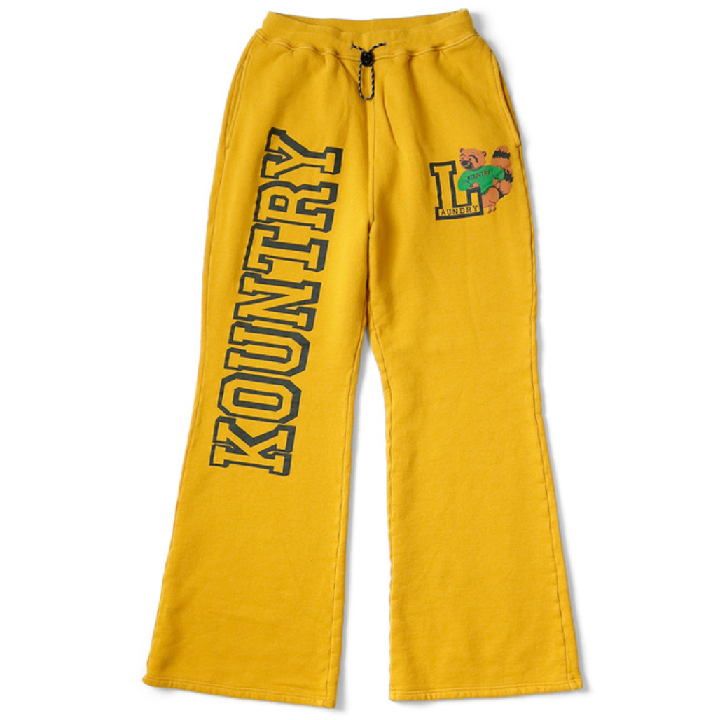 Kapital Fleece Flared Sweatpants (Kountry Print)