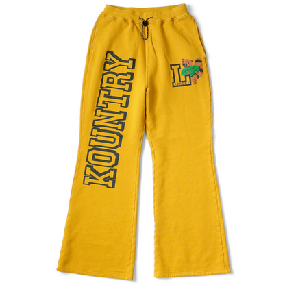 Kapital Fleece Flared Sweatpants (Kountry Print)