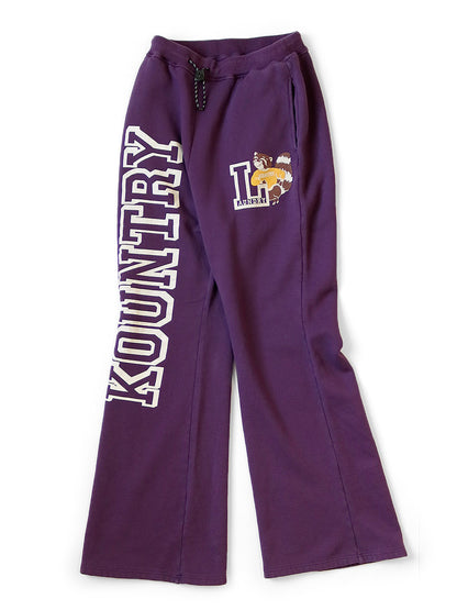 Kapital Fleece Flared Sweatpants (Kountry Print)