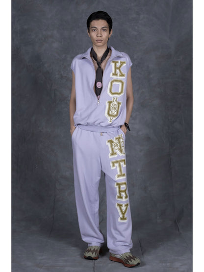 Kapital Fleece Half Zip Vest (KO_U Print)
