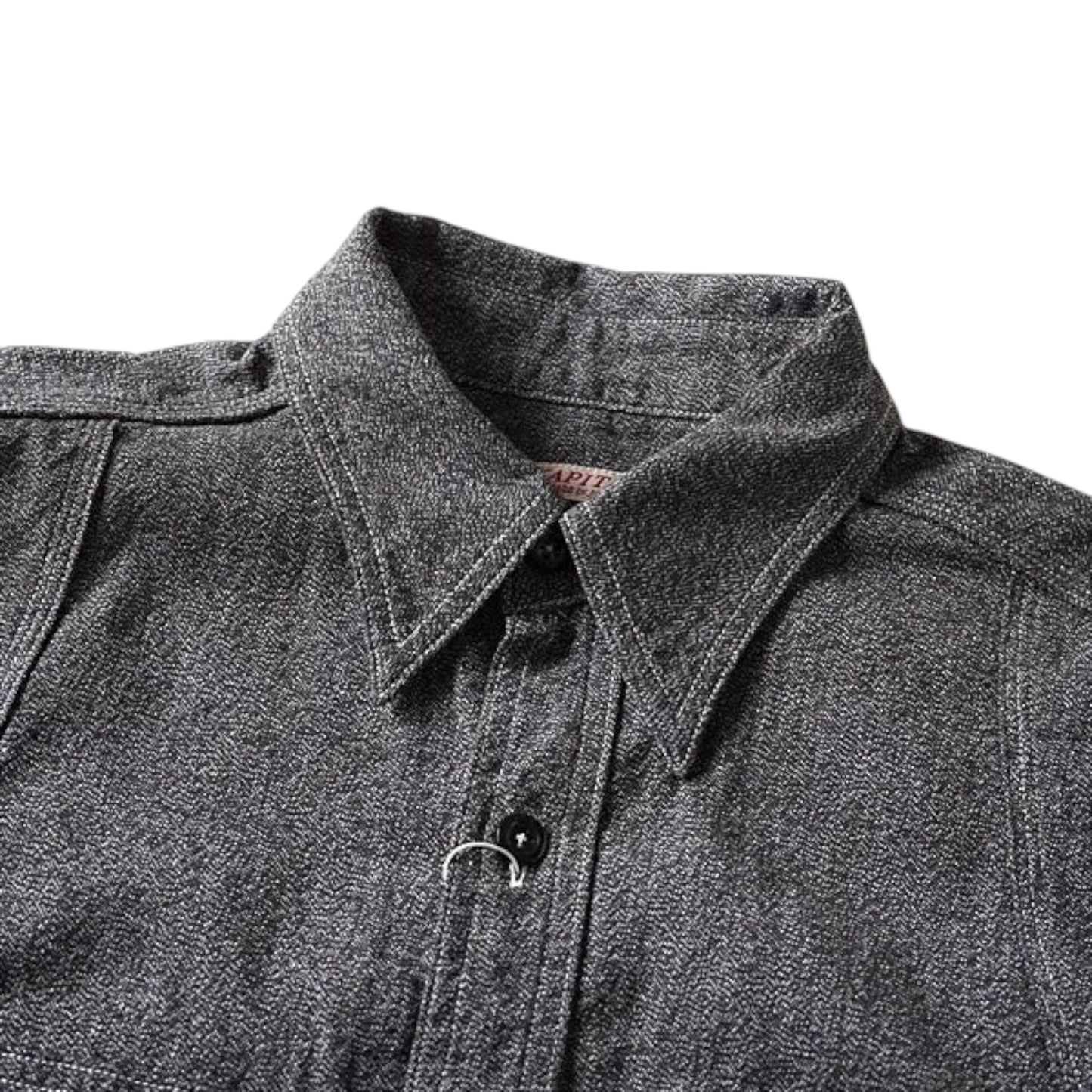 Kapital Heather Chambray 2Tone Bone Patch Ventilator Work Shirt