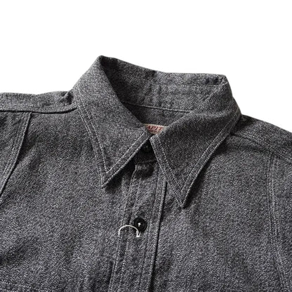 Kapital Heather Chambray 2Tone Bone Patch Ventilator Work Shirt