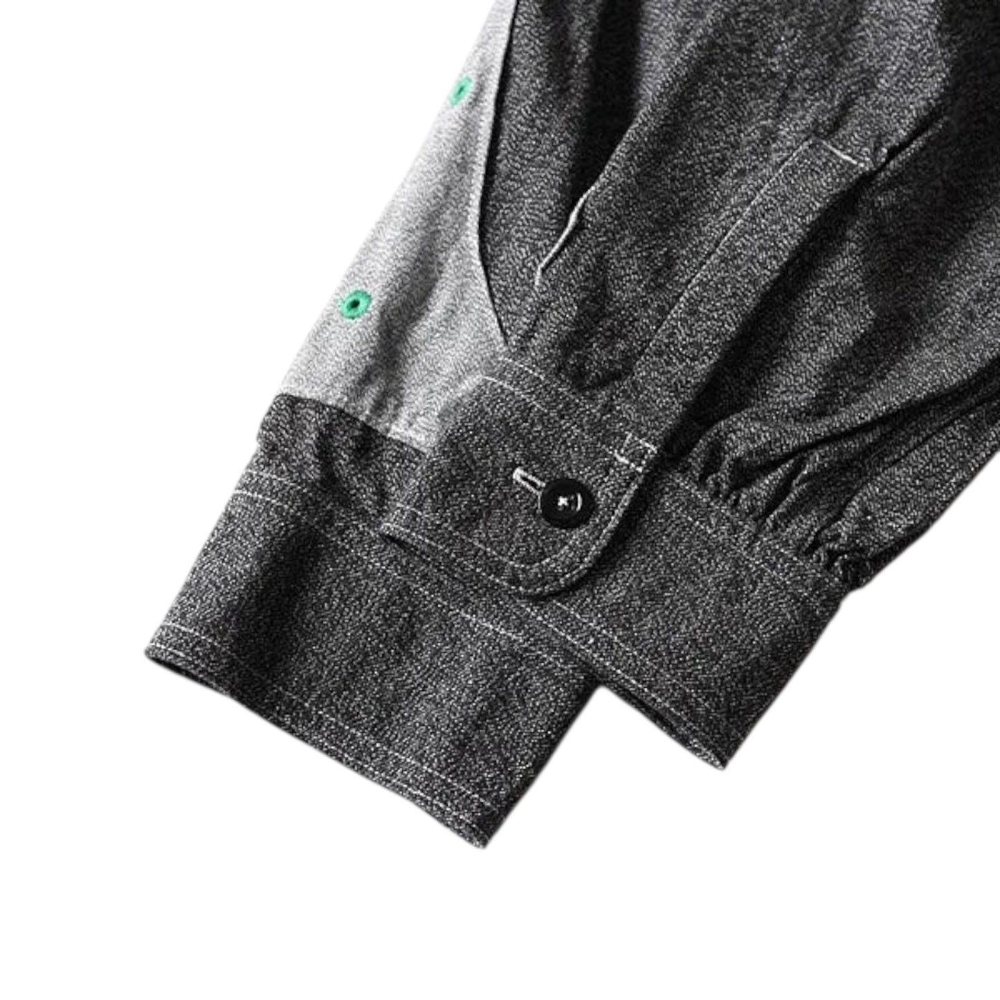 Kapital Heather Chambray 2Tone Bone Patch Ventilator Work Shirt