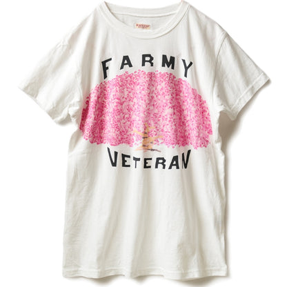 Kapital Tenjiku Crew T (FARMY VETERAN Sakura Print) (2019)