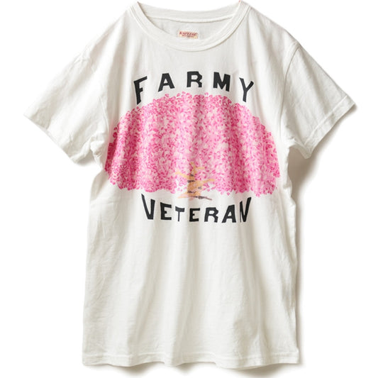 Kapital Tenjiku Crew T (FARMY VETERAN Sakura Print) (2019)