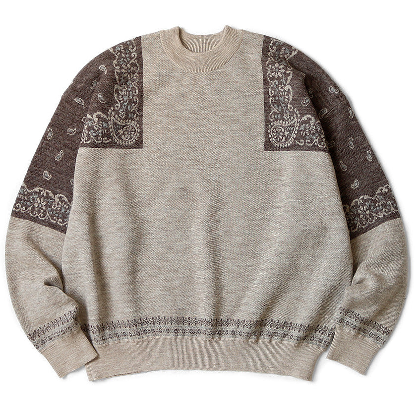 Kapital 12G Wool Bandana Crew Sweater