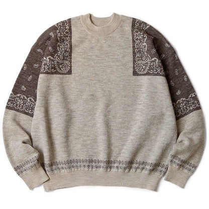 Kapital 12G Wool Bandana Crew Sweater