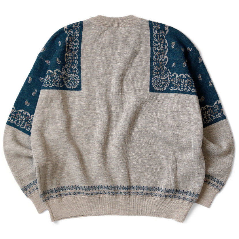 Kapital 12G Wool Bandana Crew Sweater