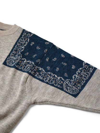 Kapital 12G Wool Bandana Crew Sweater