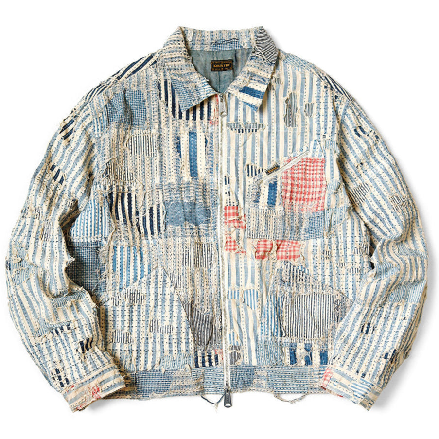 Kapital Liberty Stripe Boro Drizzler Jacket