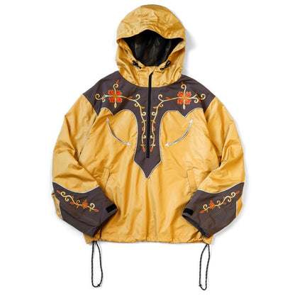 Kapital Poly Taffeta 2Tone Tennessee Cactus Flower Parka