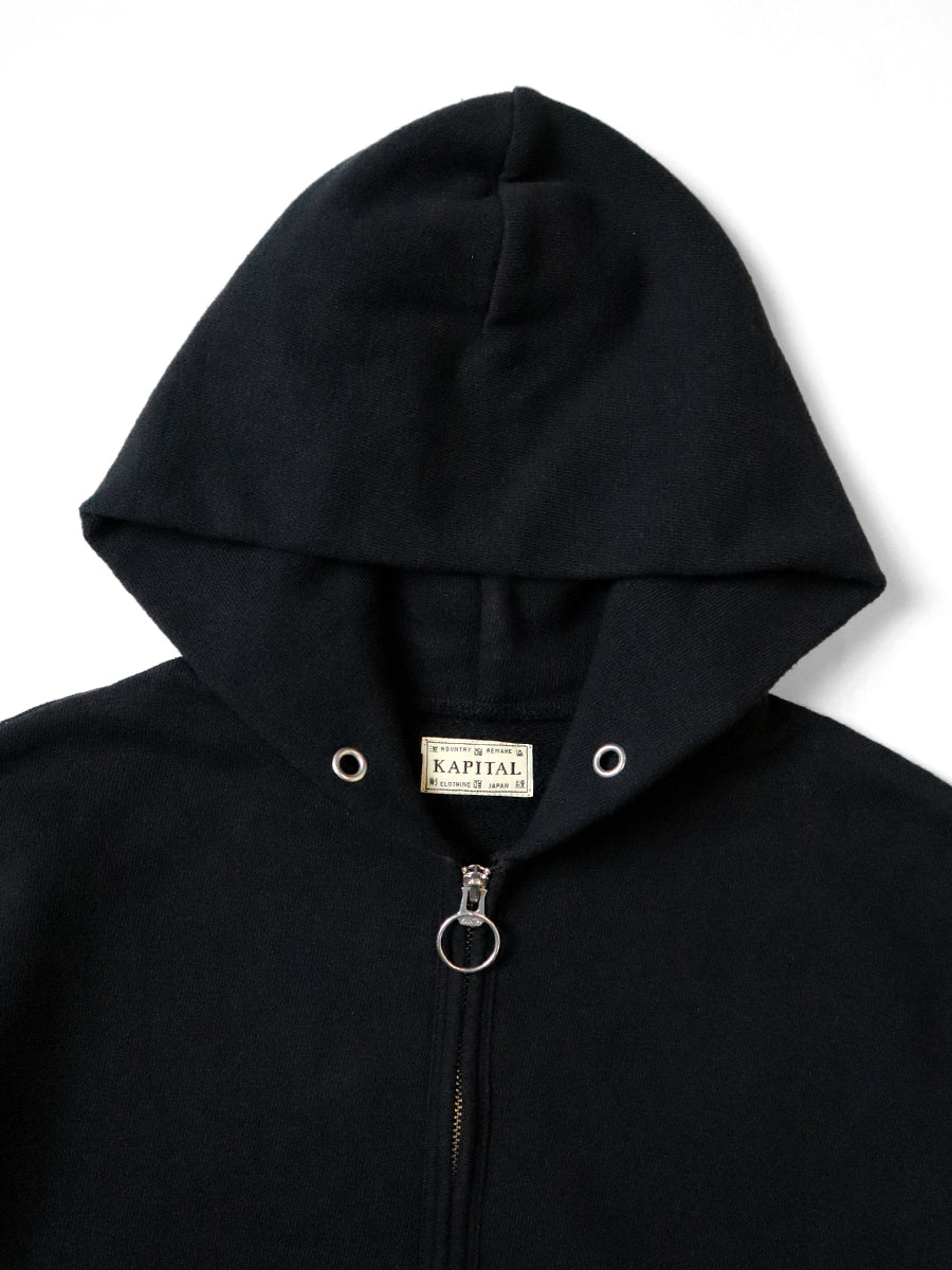 Kapital Fleece Zip Up Gym Hoodie (Peckish Rainbowy Print)