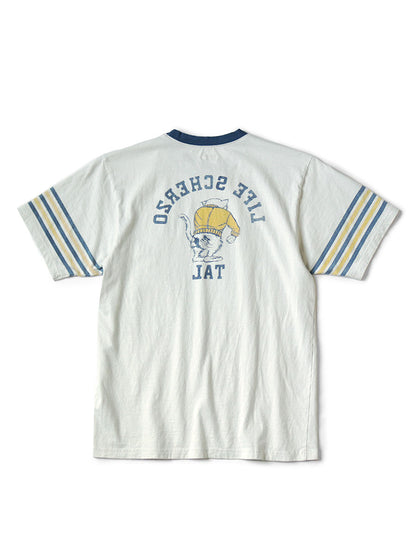 Kapital Tenjiku Ringer T-Shirt (College Catpital Print)