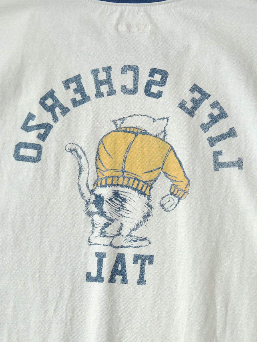 Kapital Tenjiku Ringer T-Shirt (College Catpital Print)