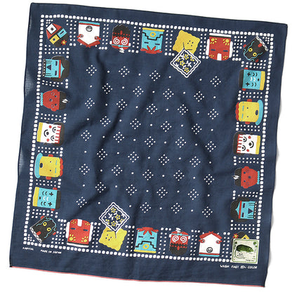 Kapital Fastcolor Selvedge Bandana (Kachina & Peckish Rainbowy)