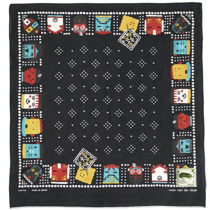 Kapital Fastcolor Selvedge Bandana (Kachina & Peckish Rainbowy)