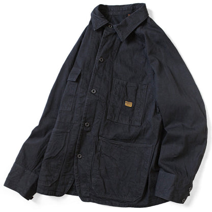 Kapital 10oz Black x Black Denim Cactus Coverall