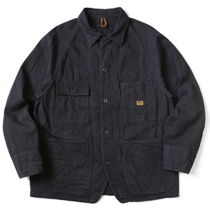 Kapital 10oz Black x Black Denim Cactus Coverall