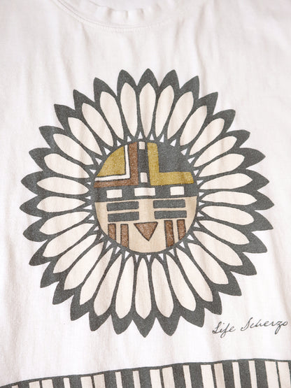 Kapital Tenjiku Crew T-Shirt (Piano & Sun Face Print)
