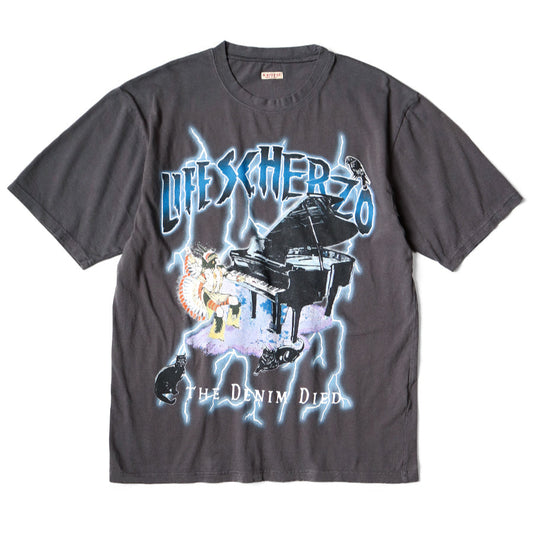Kapital Tenjiku Crew T-Shirt (Lightning Piano Print)